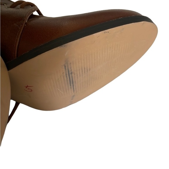 Steve Madden schoolgirl Lace Up Block heel Booties Size 10 - Picture 6 of 7